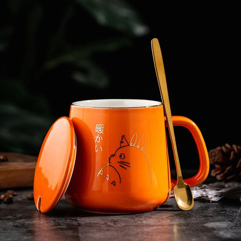Thumbnail: 400Ml New Product European Style Light Luxury Gold-Painted Ceramic Coffee Mug wi