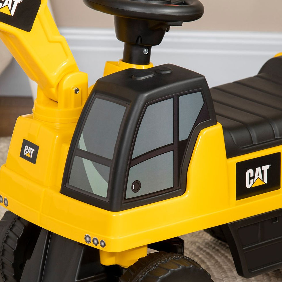 Thumbnail: CAT Licensed Kids Construction Ride-On Digger w/ Shovel, for 1-3 Years