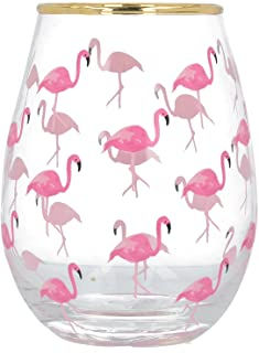 Flamboyant Flamingo Stemless Wine Glass - 590 ml (21 fl oz)