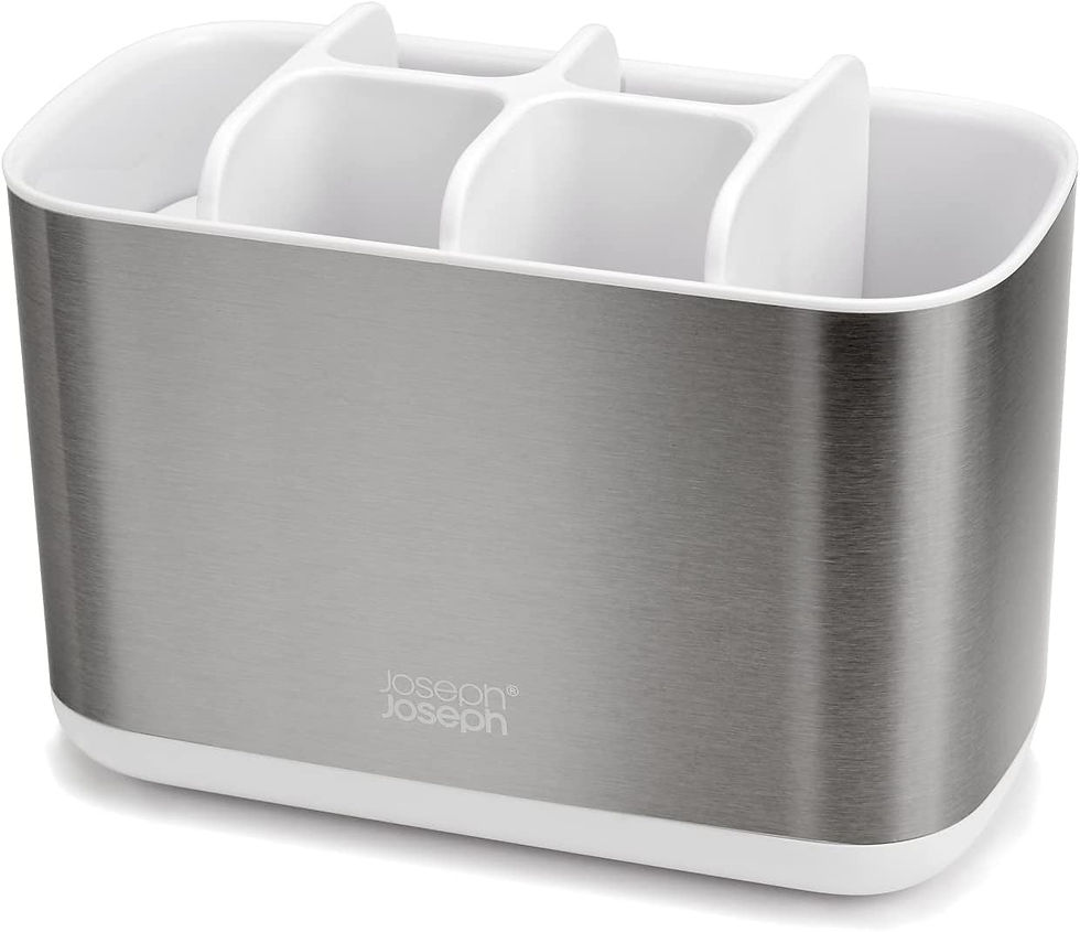 Thumbnail: EasyStore Toothbrush Caddy Small - White/White