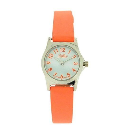Thumbnail: Reflex Girls Ladies White Dial Leather Strap Watch, Multiple Colours Available