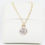 Thumbnail: Gold Crystal Teardrop Necklace