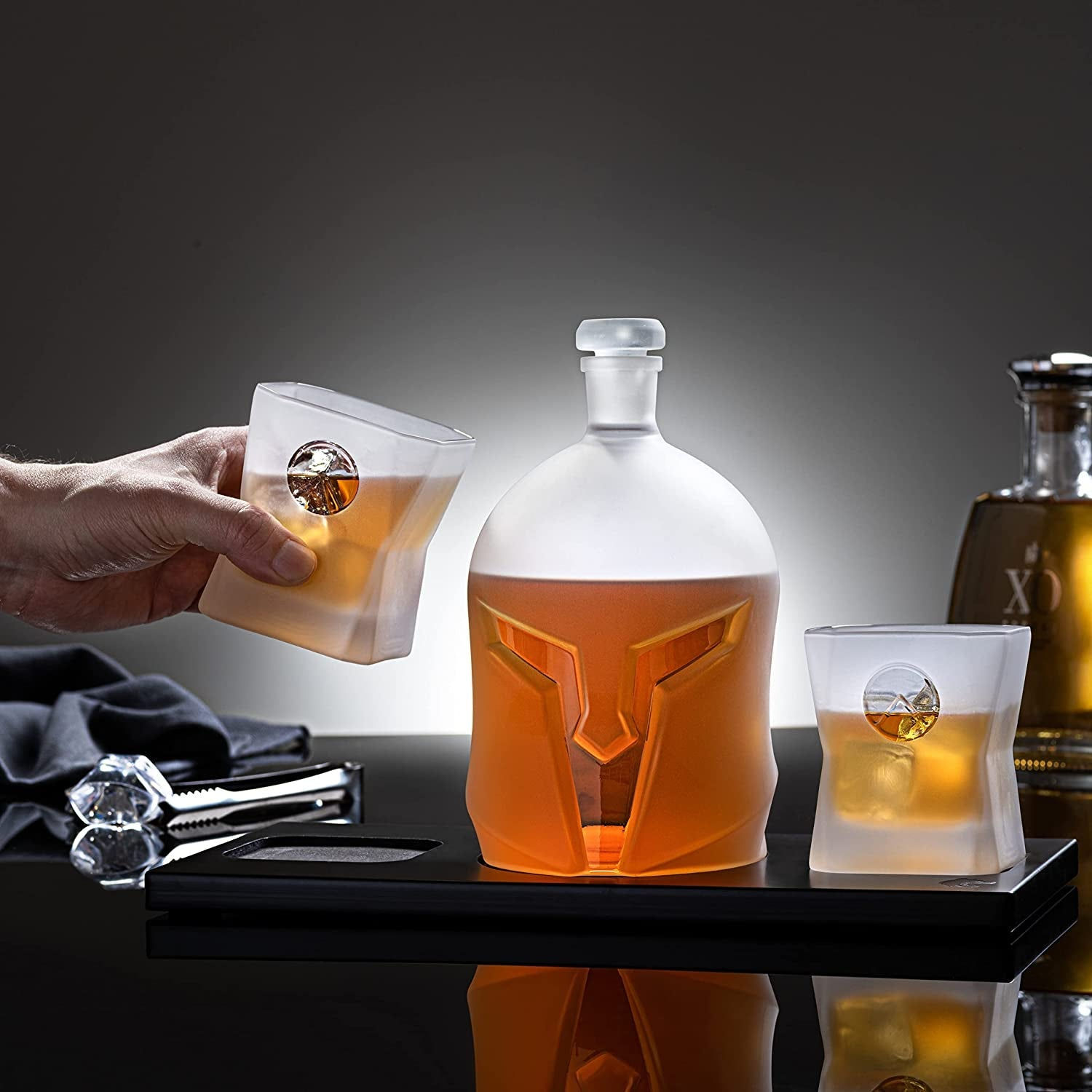 Spartan Spirit: The Ultimate Whiskey Decanter Set