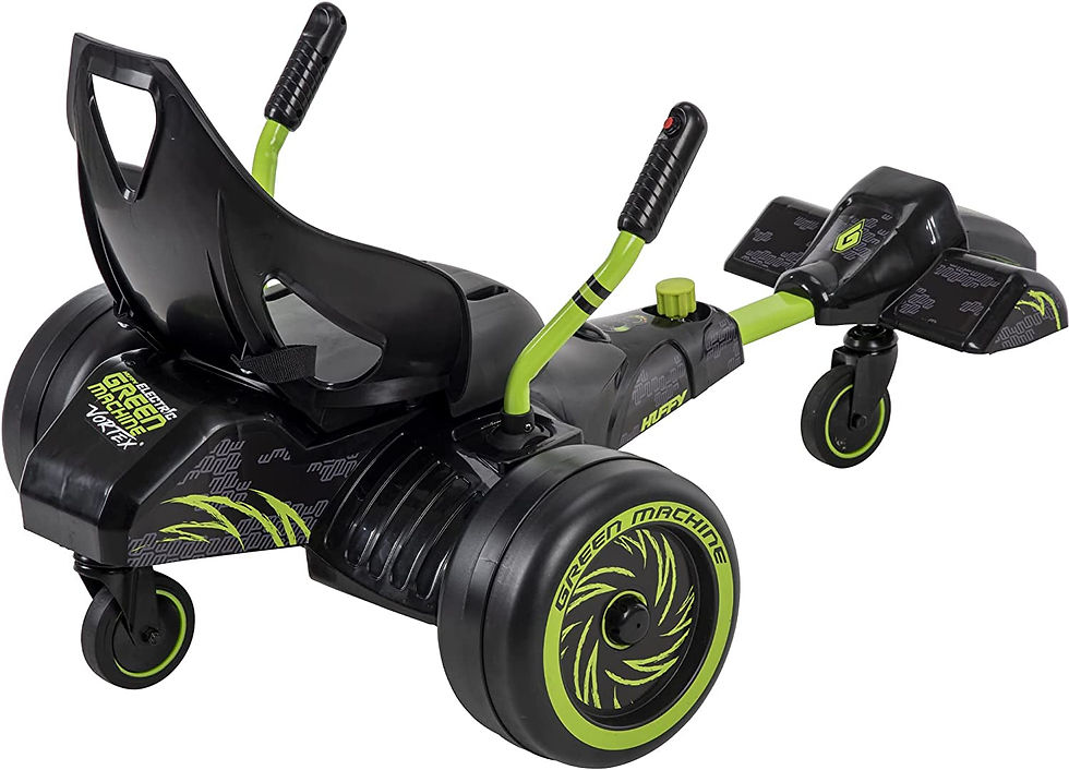 Thumbnail: Huffy Green Machine Vortex 12v Electric Ride On Fast 360 Spin Action