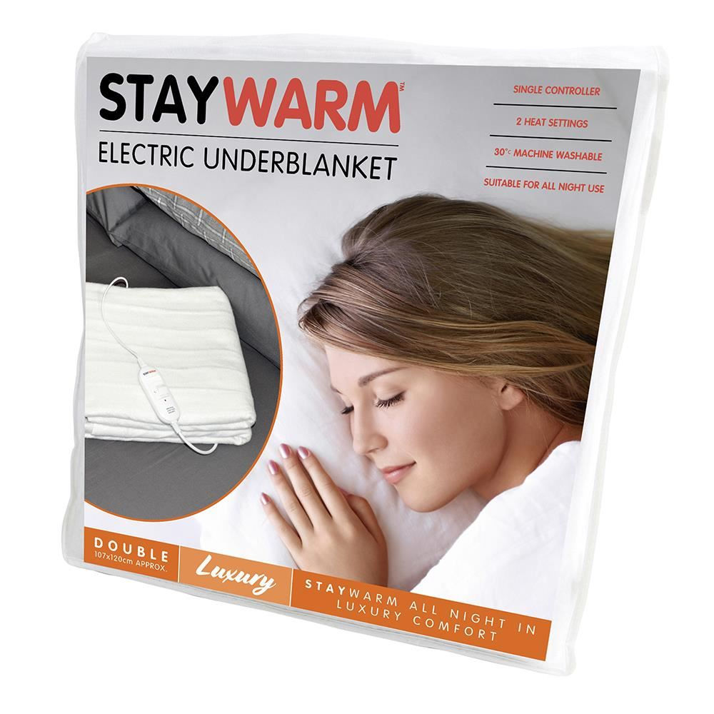 Double Size Luxury Quality Electric Underblanket with Detachable Control