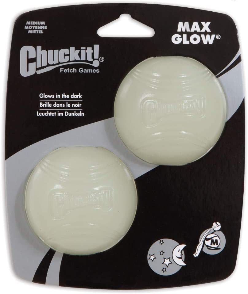 Thumbnail: Chuckit - Max Glow Ball Medium 2 pack - 6 cm - dog toy - 1 piece