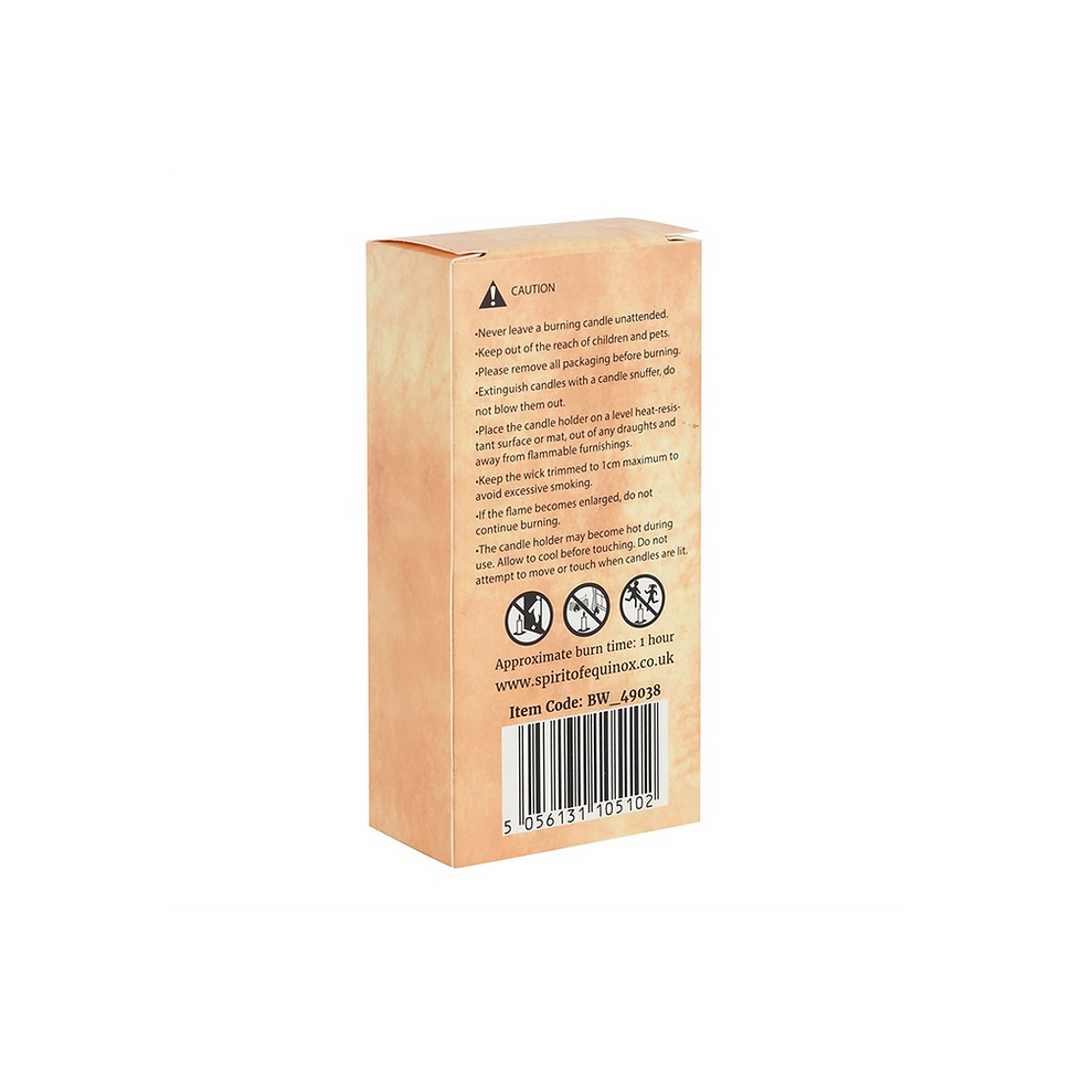 Thumbnail: Set of 6 Brown Beeswax Spell Candles