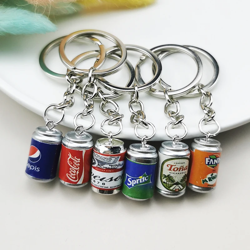 Thumbnail: 1Pc Beverage Cola Drinks Can Keychain Party  Novelty Gift