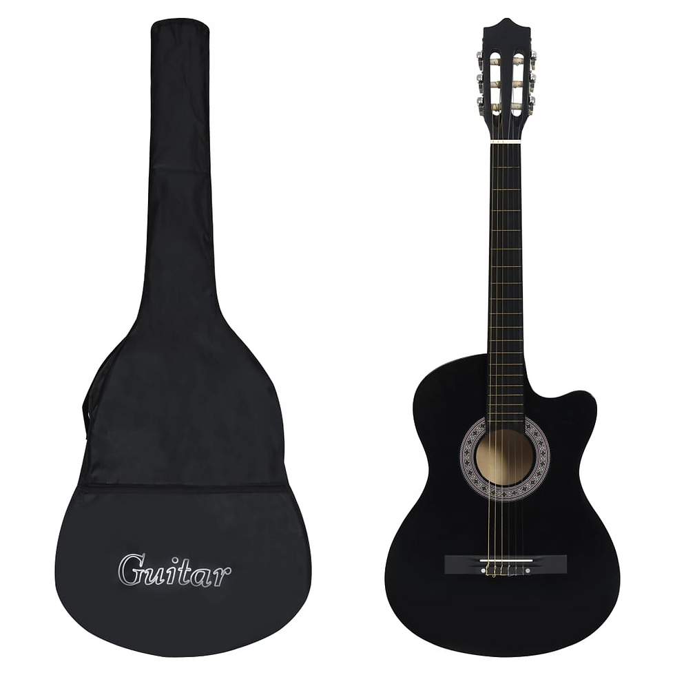 Thumbnail: 12 Piece Western Acoustic Cutaway Guitar Set with 6 Strings 38