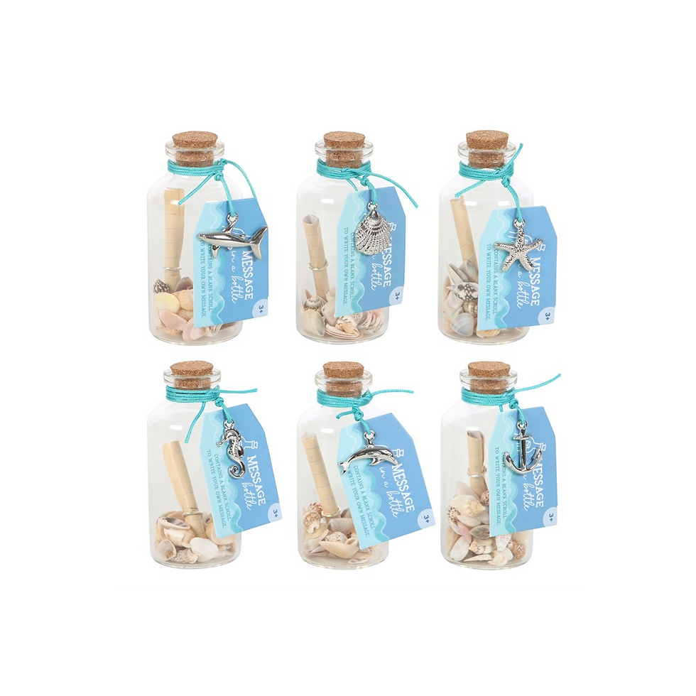 Thumbnail: Set of 18 Message in a Bottle Souvenirs in Display