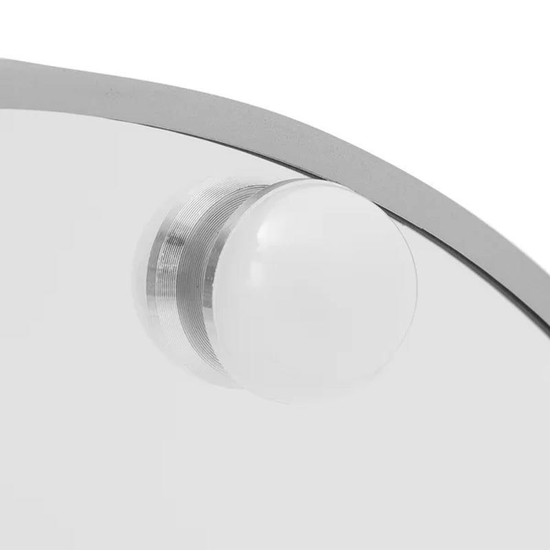 Thumbnail: Yessenia round LED Metal Floor Mirror