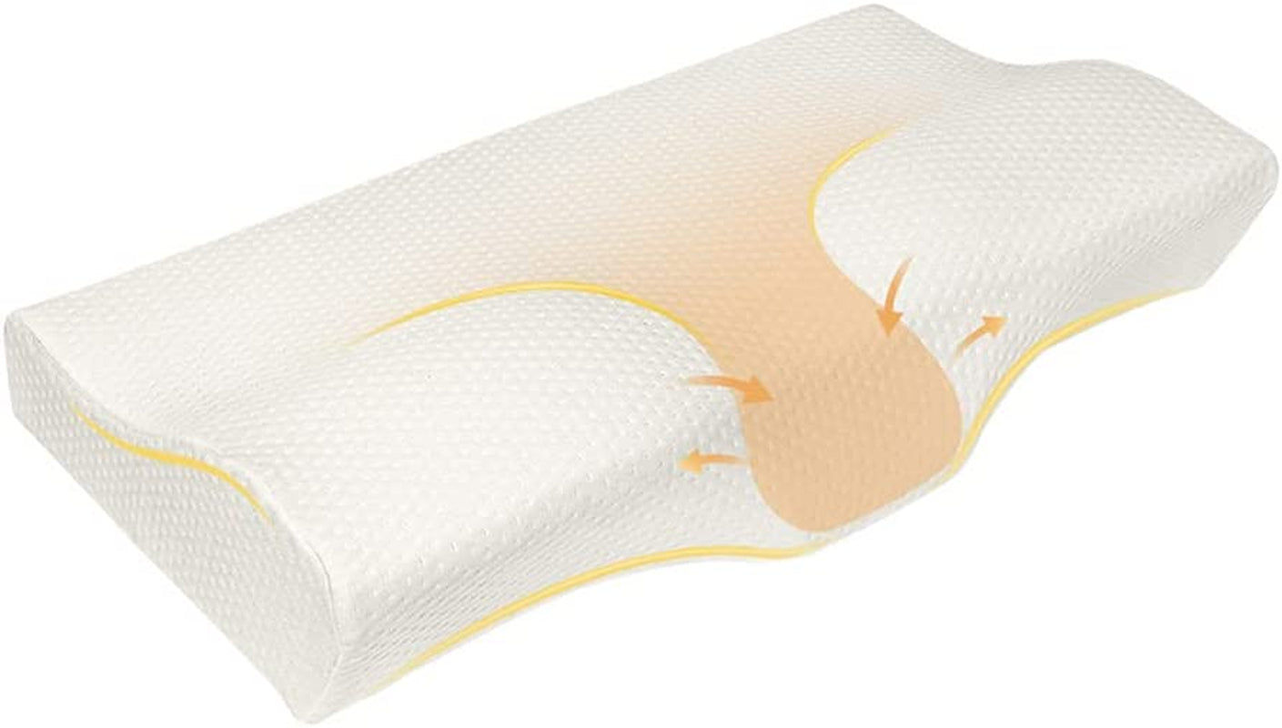 ComfortMax 3D Orthopedic Memory Foam Neck Pillow with Ergonomic Cervical Support