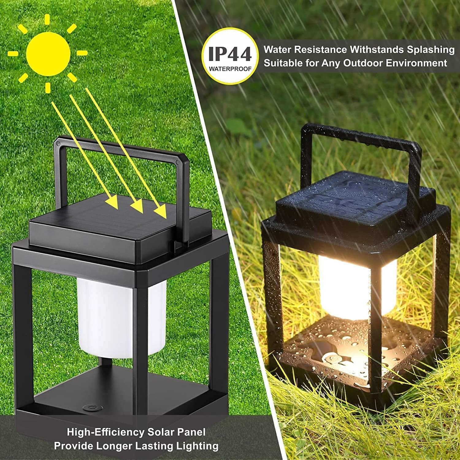 Glowing Ambience: 3-Level Brightness Outdoor Table Lamp