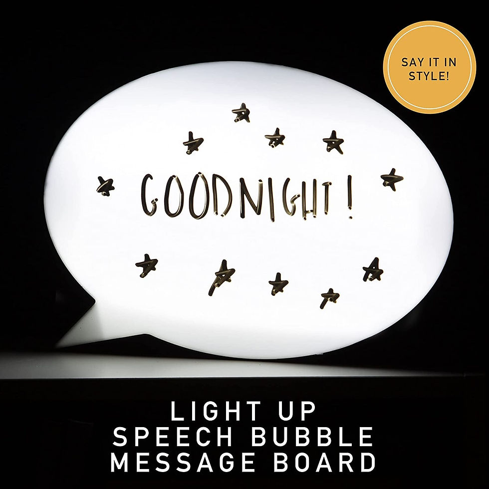 Thumbnail: VFM - Light Box Speech Bubble Light Up - Message Memo Board