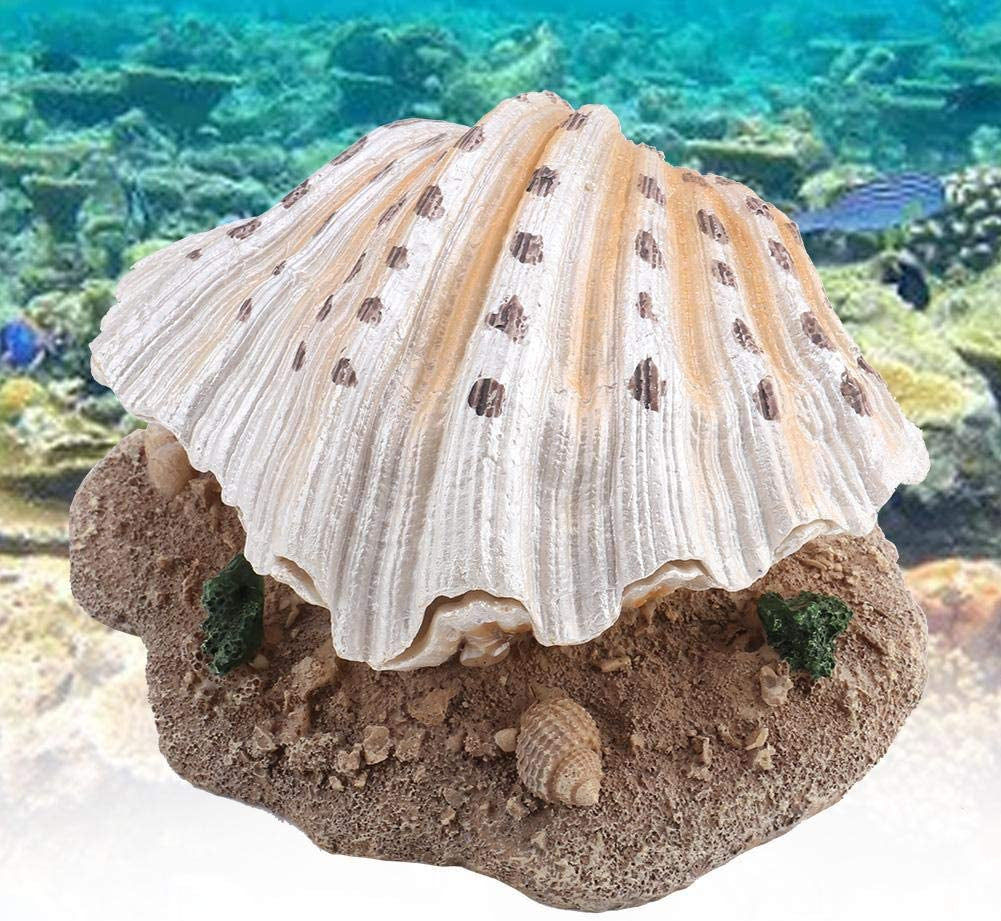 Aquarium Decor Fishbowl bubbling Shell Rock Decorationt Beautiful and Environmen