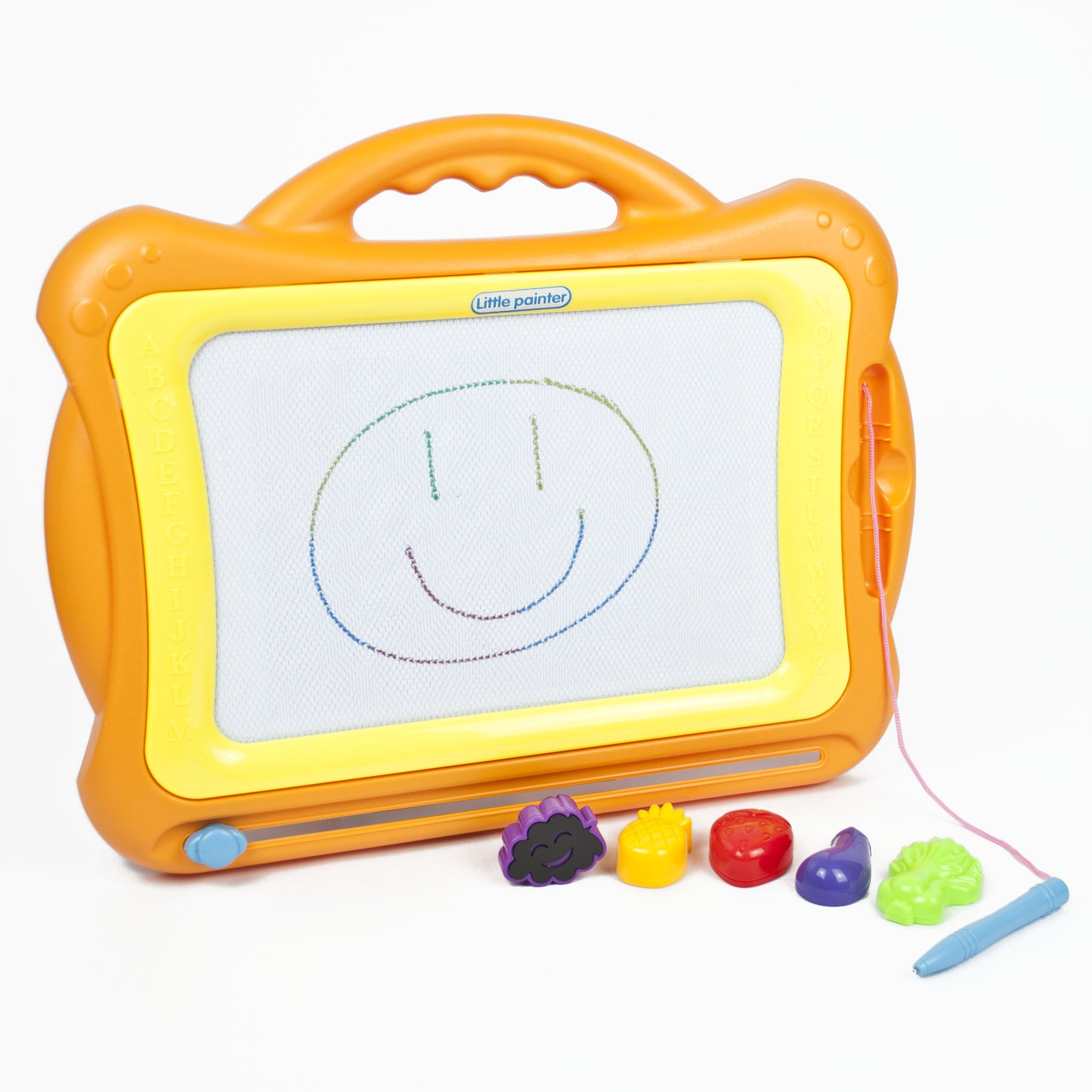 Childrens Magnetic Doodle Board - Orange | Home Essentials UK