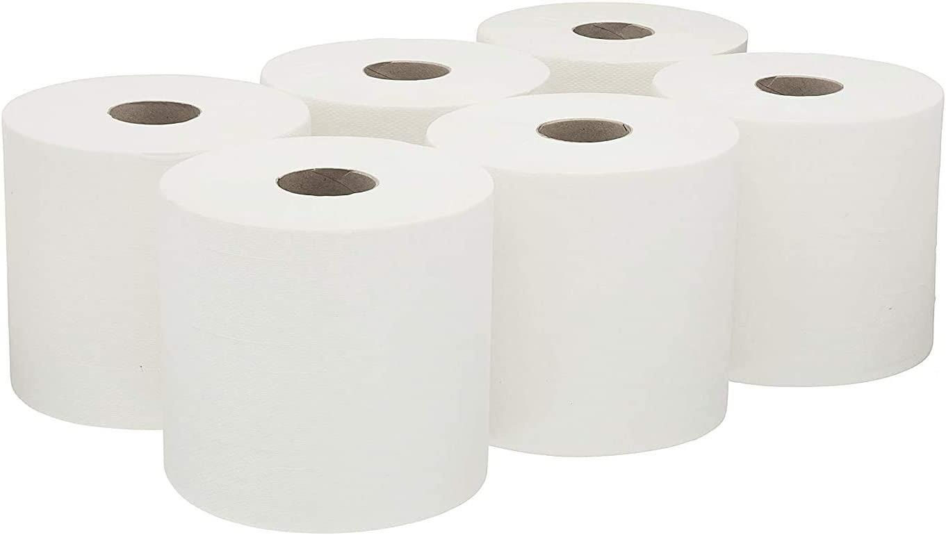 18 Pack Centrefeed White Cleaning Roll