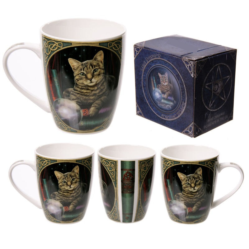 Cat Fortune Teller Lisa Parker Designed Porcelain Mug Novelty Gift