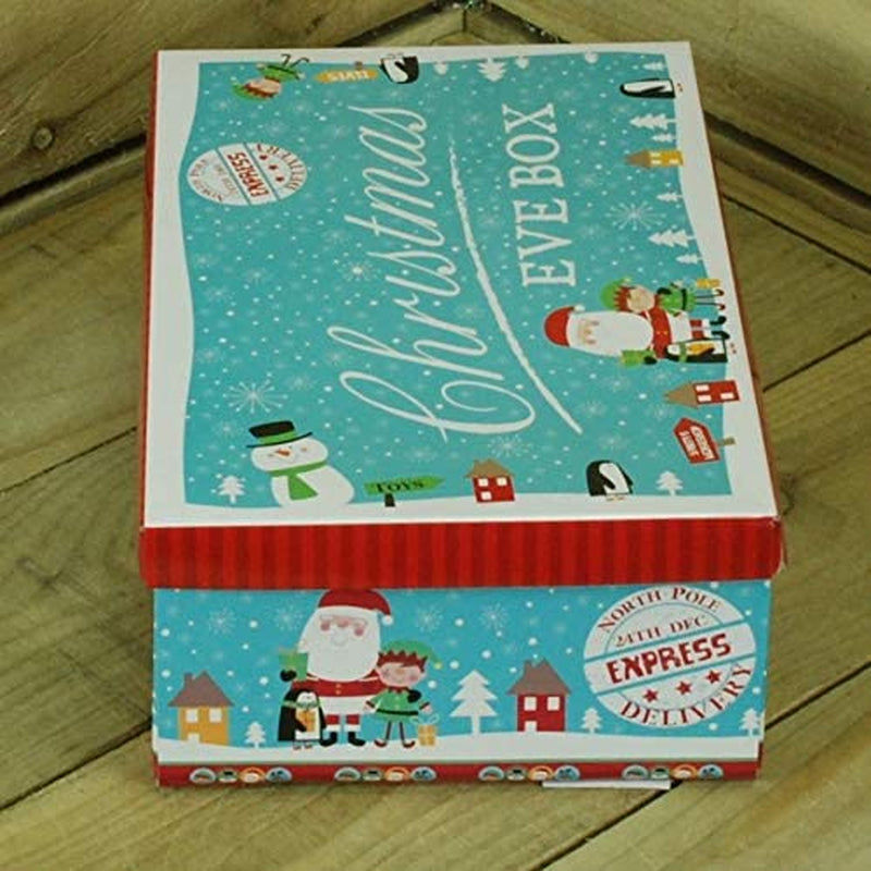 Thumbnail: 32cm Card CHRISTMAS EVE Festive Cute SANTA, ELF, PENGUIN Fun BOX