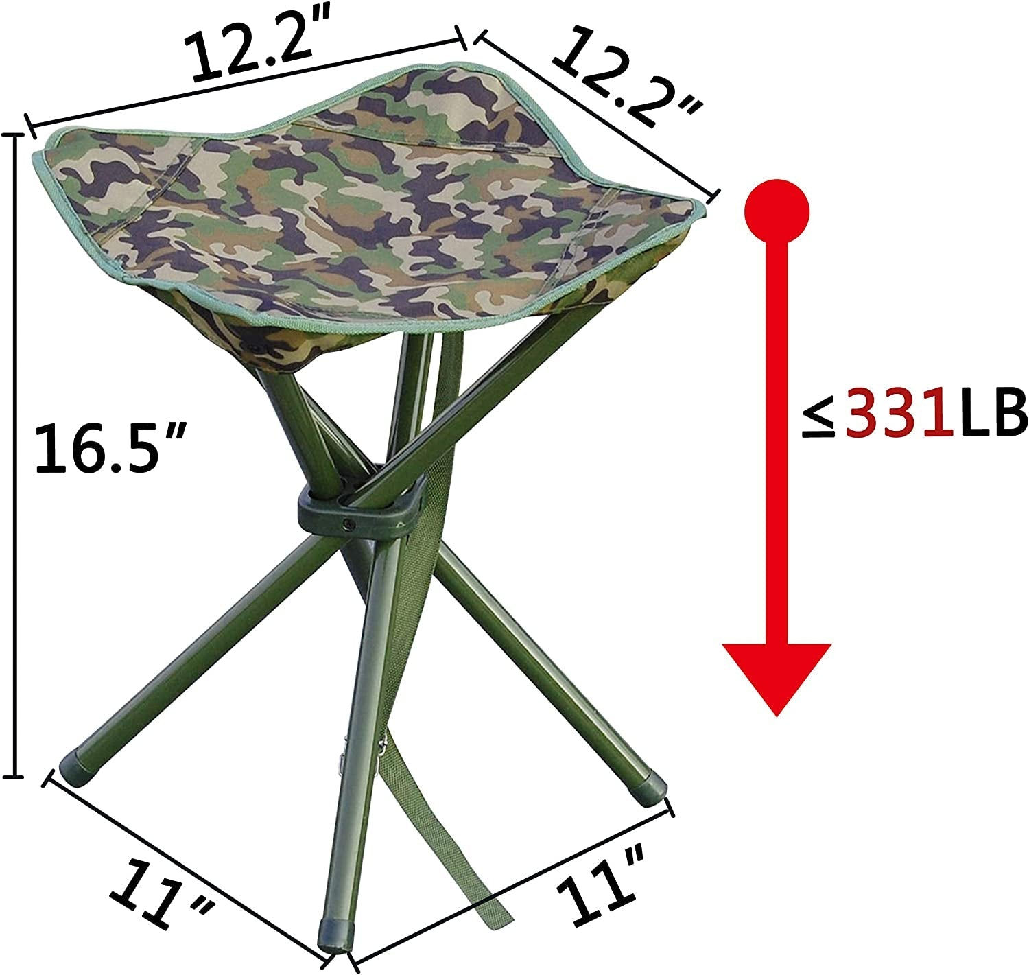 Outdoor Portable Folding Stool Leisure Slack Lightweight Stool Chair Heavy Duty