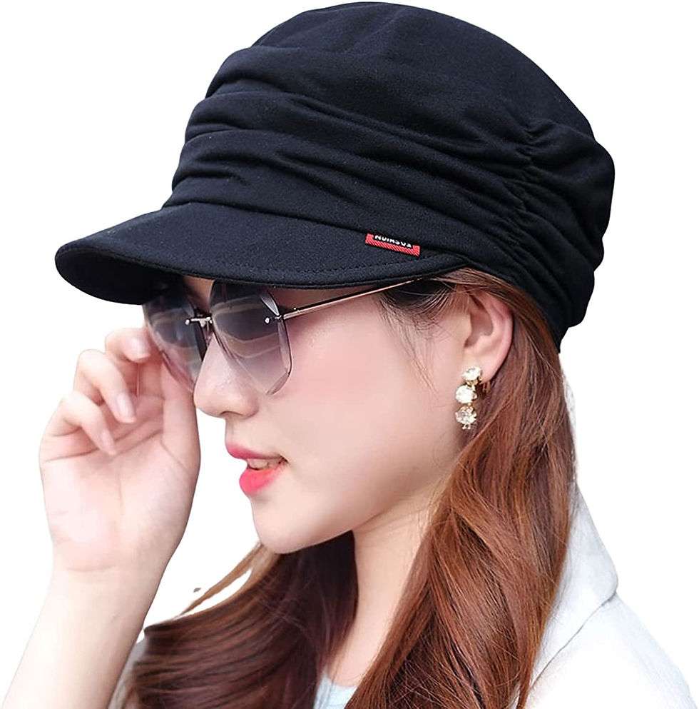 Thumbnail: Womens Newsboy Cabbie Beret Cap Cloche Cotton Painter Visor Hats