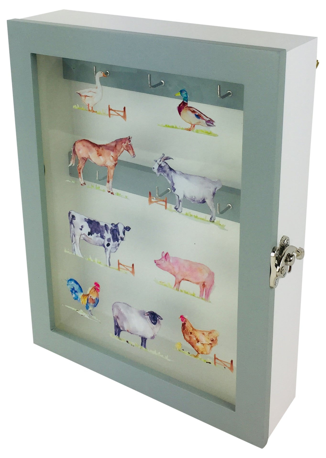 Country Life Farm Wooden Key Cabinet 26 cm Shipping furniture UK