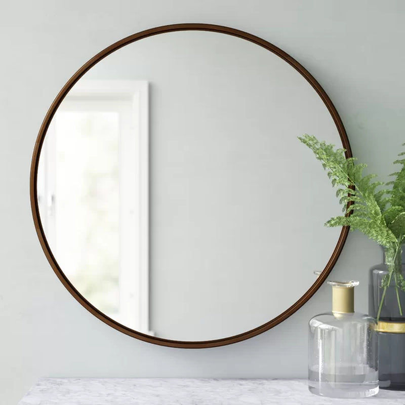 Thumbnail: Christensen round Metal Wall Mirror