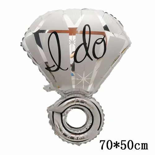 Thumbnail: 43 Inch Diamond Ring Aluminum Foil Helium Balloon Decoration Party Supplies