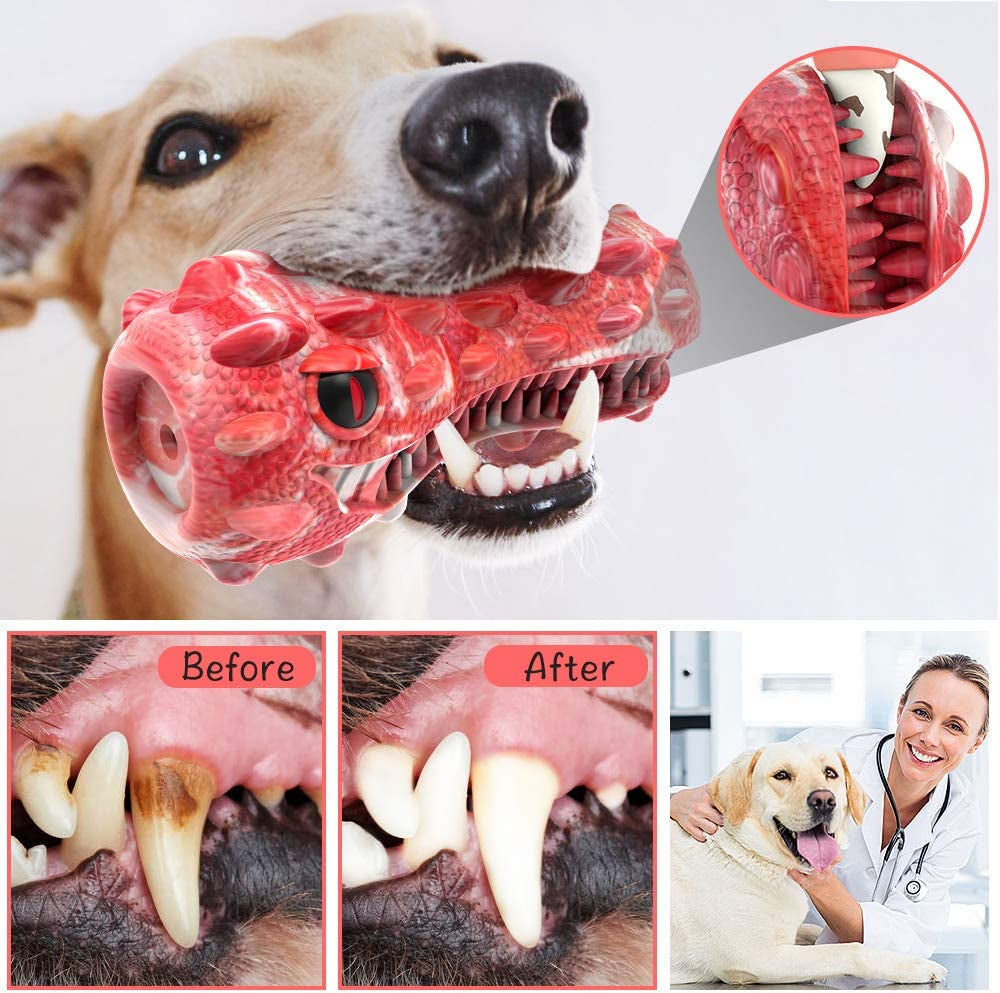 Dog Toys, Indestructible Squeaky Dog Chew Toy For Medium Large Breed Dog Teeth