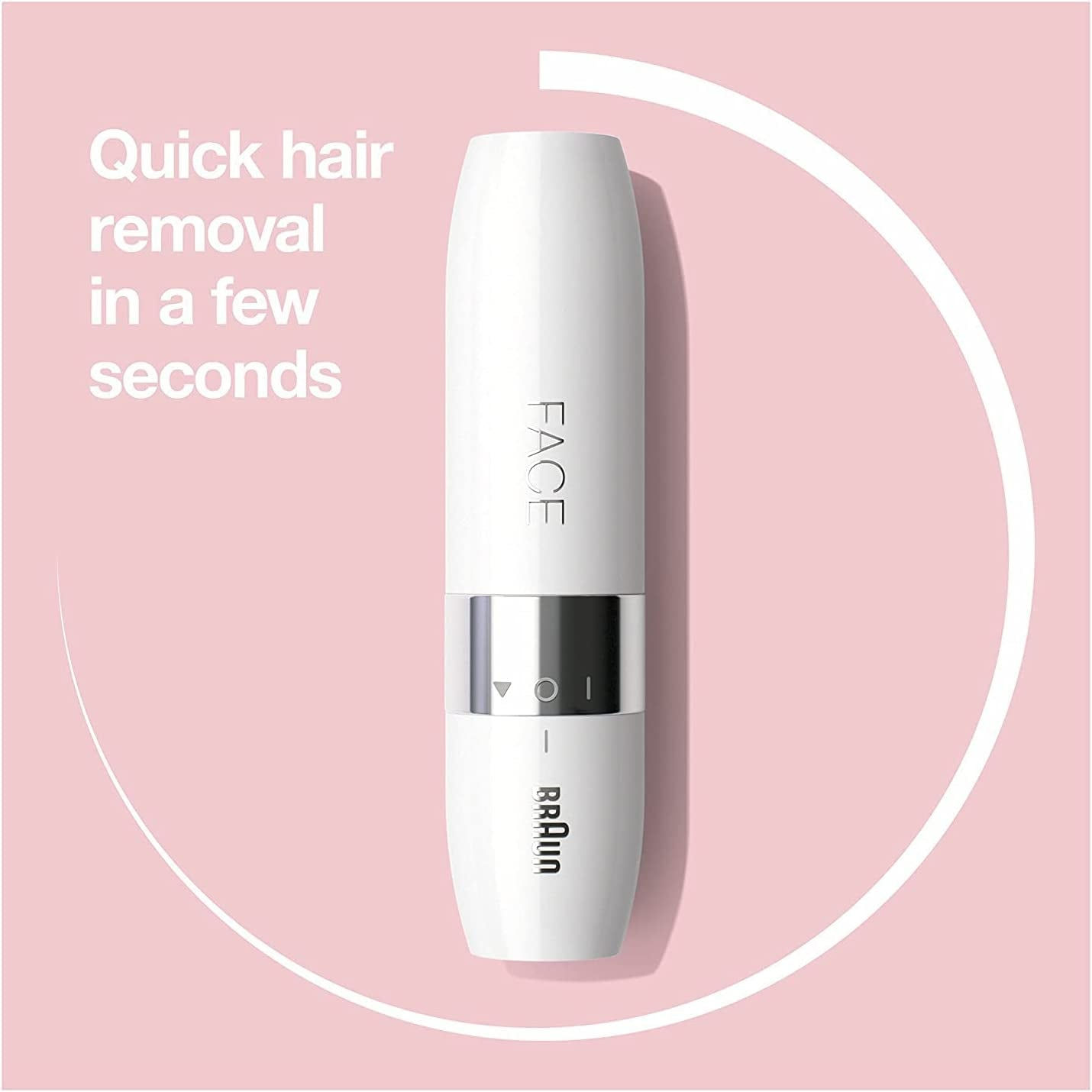 Braun Face Mini Hair Remover, Facial Hair Remover for Women Mini-Sized Design Fo