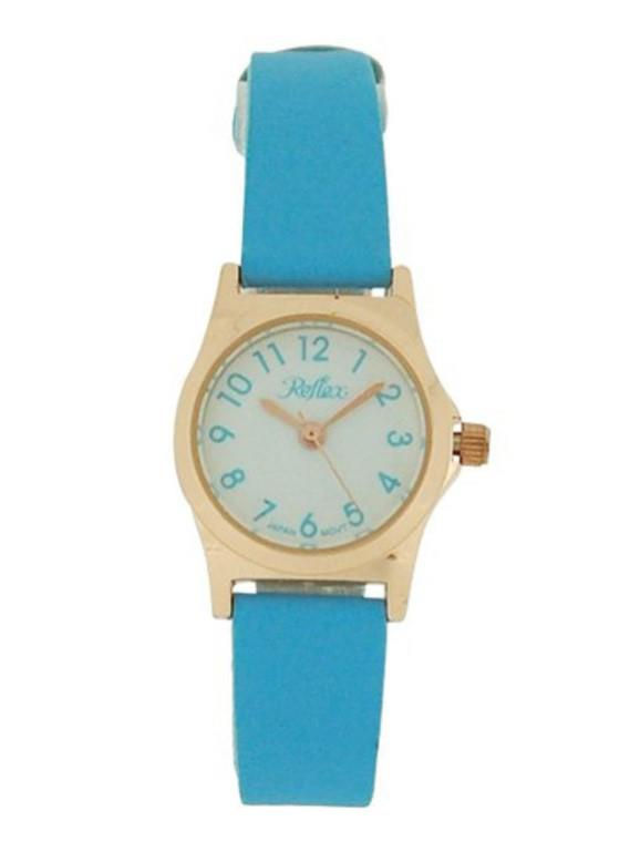 Thumbnail: Reflex Girls Ladies White Dial Leather Strap Watch, Multiple Colours Available