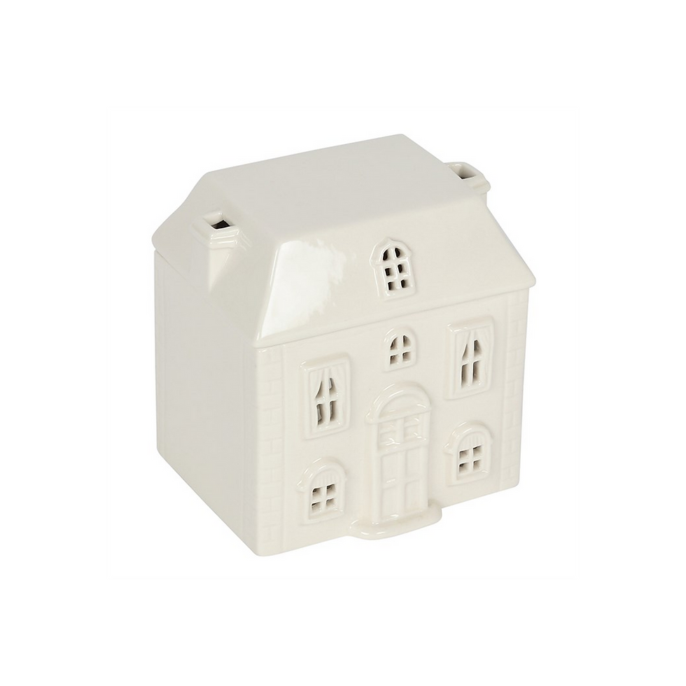 Thumbnail: White Ceramic House Oil Burner
