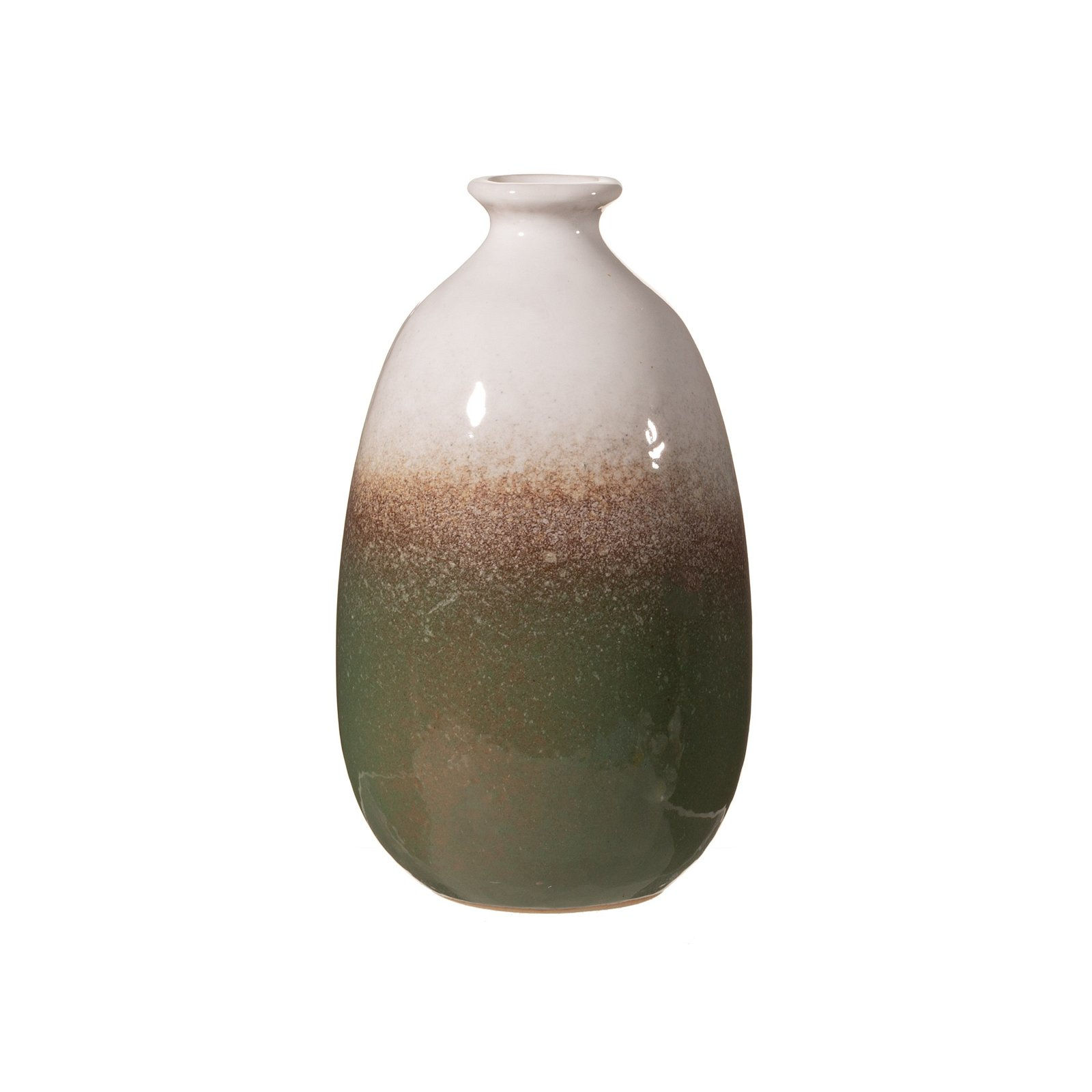 Dip Glazed Ombre Green Vase Shipping furniture UK