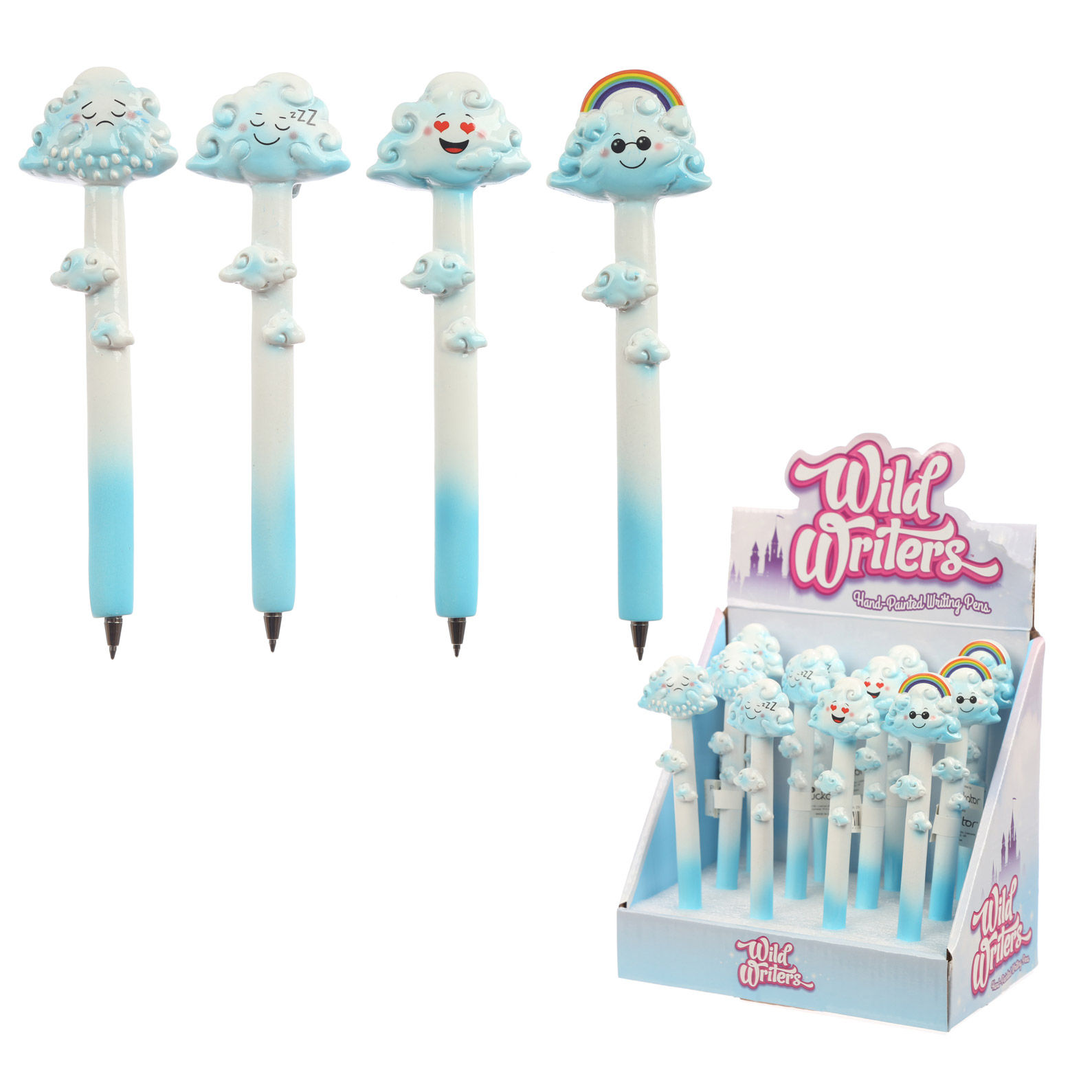 Novelty Gift Fun Cloud and Rainbows Pen