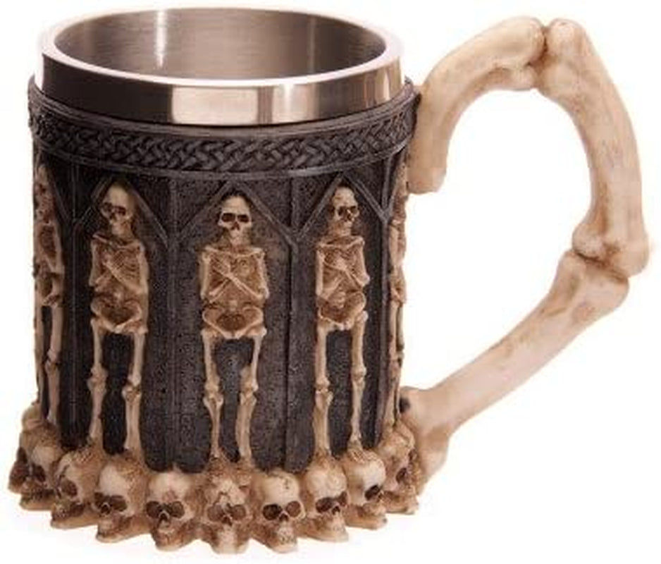 Thumbnail: Skull Mug Beer Tankard 3D Skeleton Goblet Creative Resin Coffee Mug Cup Stainles