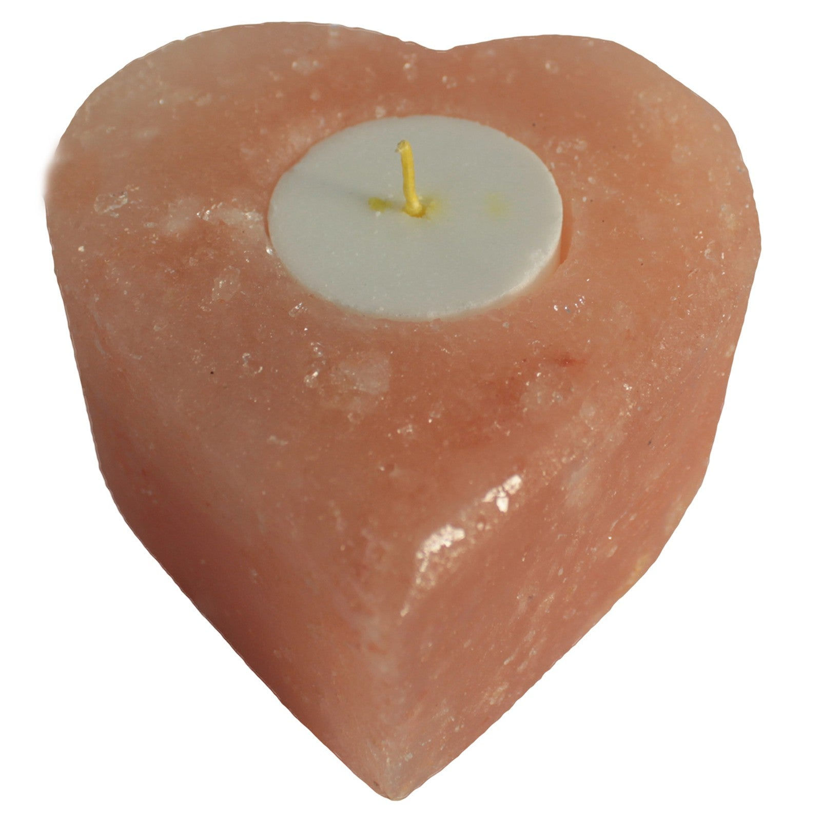 Salt Candle Holder - Med Heart Novelty Gift