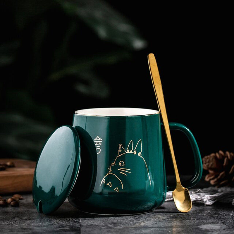 Thumbnail: 400Ml New Product European Style Light Luxury Gold-Painted Ceramic Coffee Mug wi