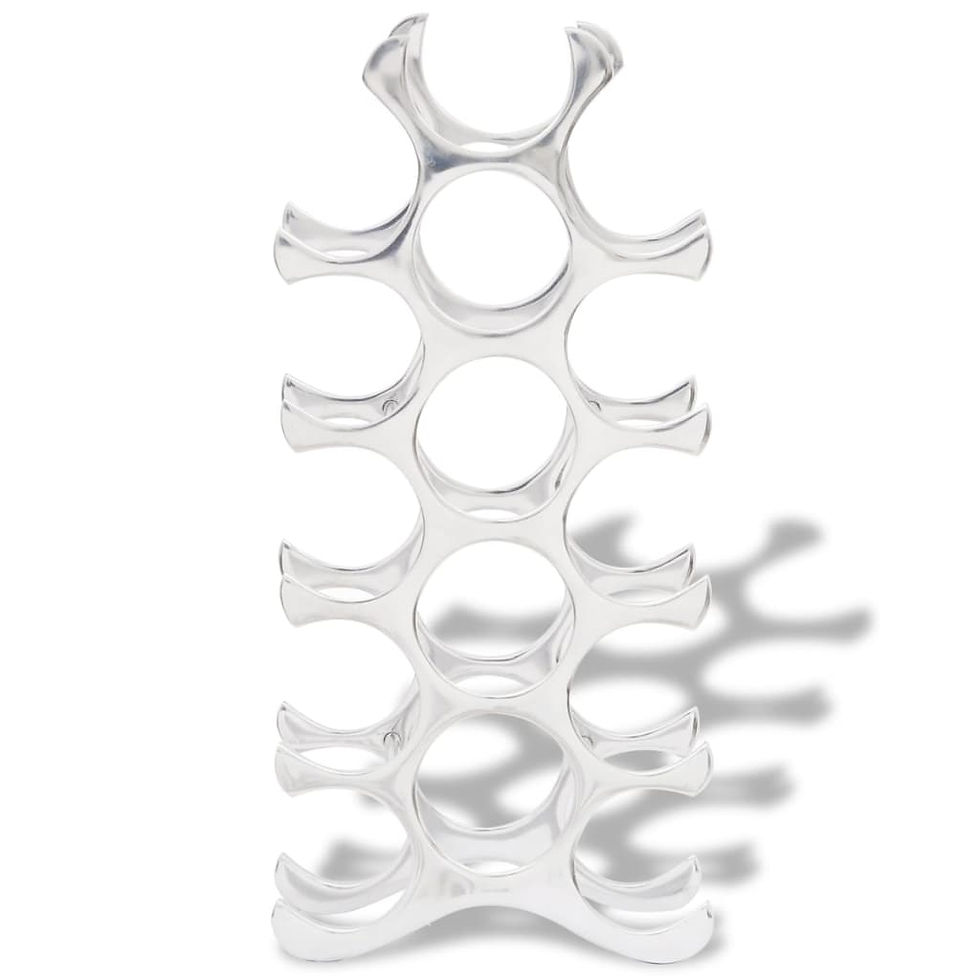 Thumbnail: Wine Stand for 15 Bottles Silver Aluminium