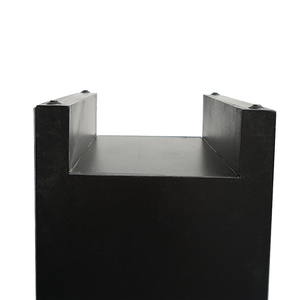 Thumbnail: Mirrored Glass Bedside Table with Three Drawers Size S