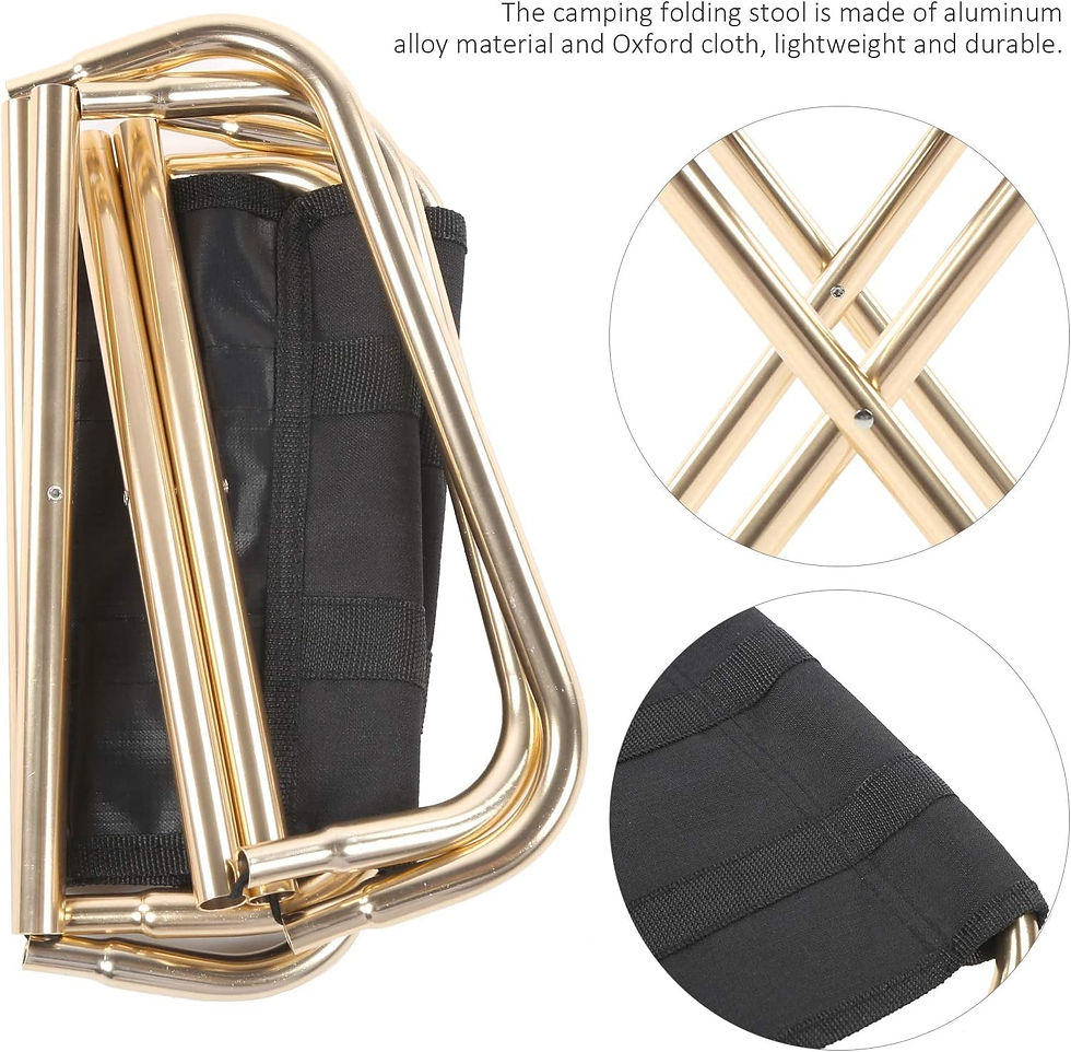 Thumbnail: 6 Camping Stool, Aluminum Alloy Fishing Chair, Portable Folding Hiking Chair, Mi