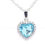 Thumbnail: Blue Heart Crystal Stunning Titanic Ocean Diamond Necklace Pendant Gift