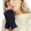 Thumbnail: Wool Blend Fingerless Gloves Warm Arm Warmers Unisex Winter Gloves