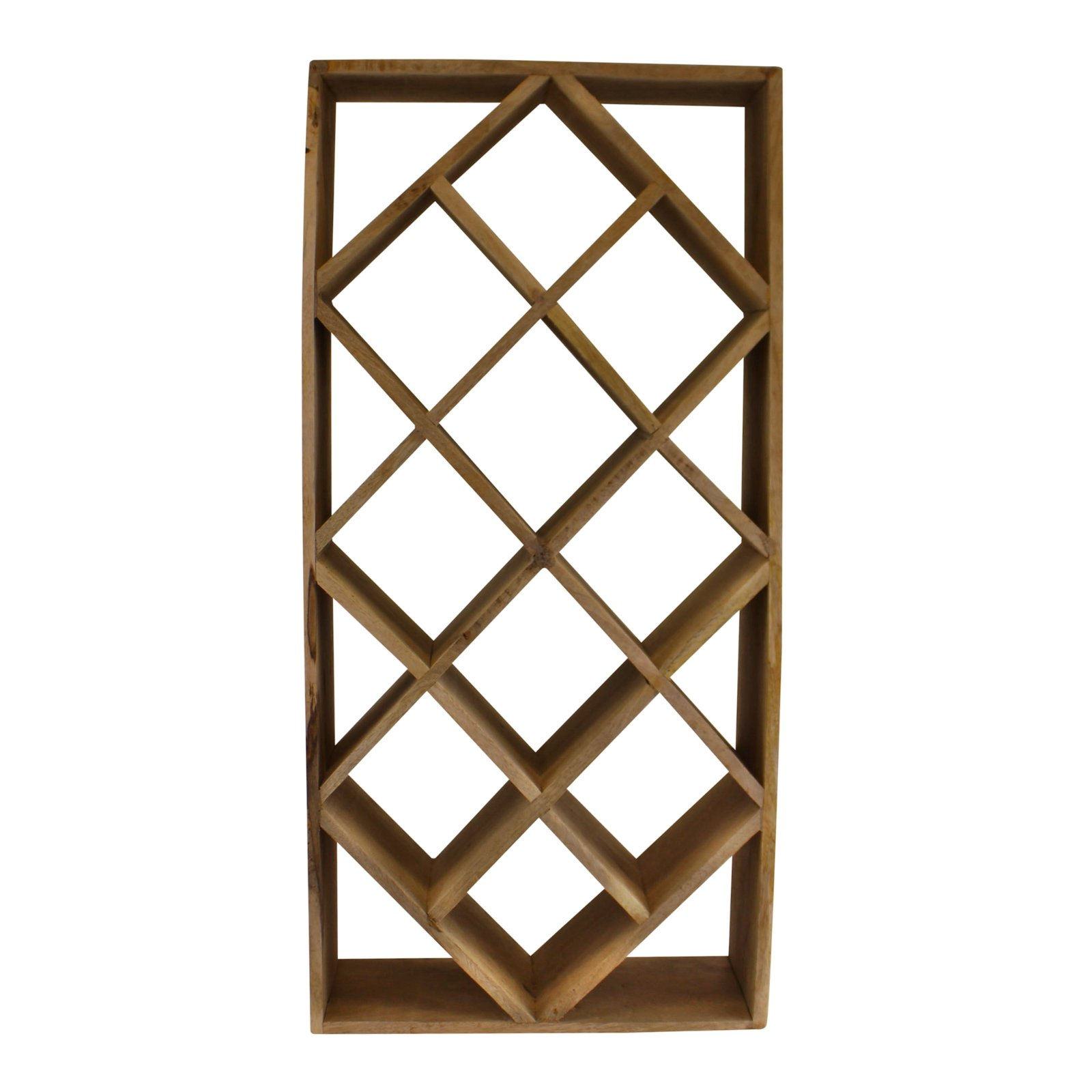 Large Mango Wood Wine Rack, Holds 10 bottles Shipping furniture UK