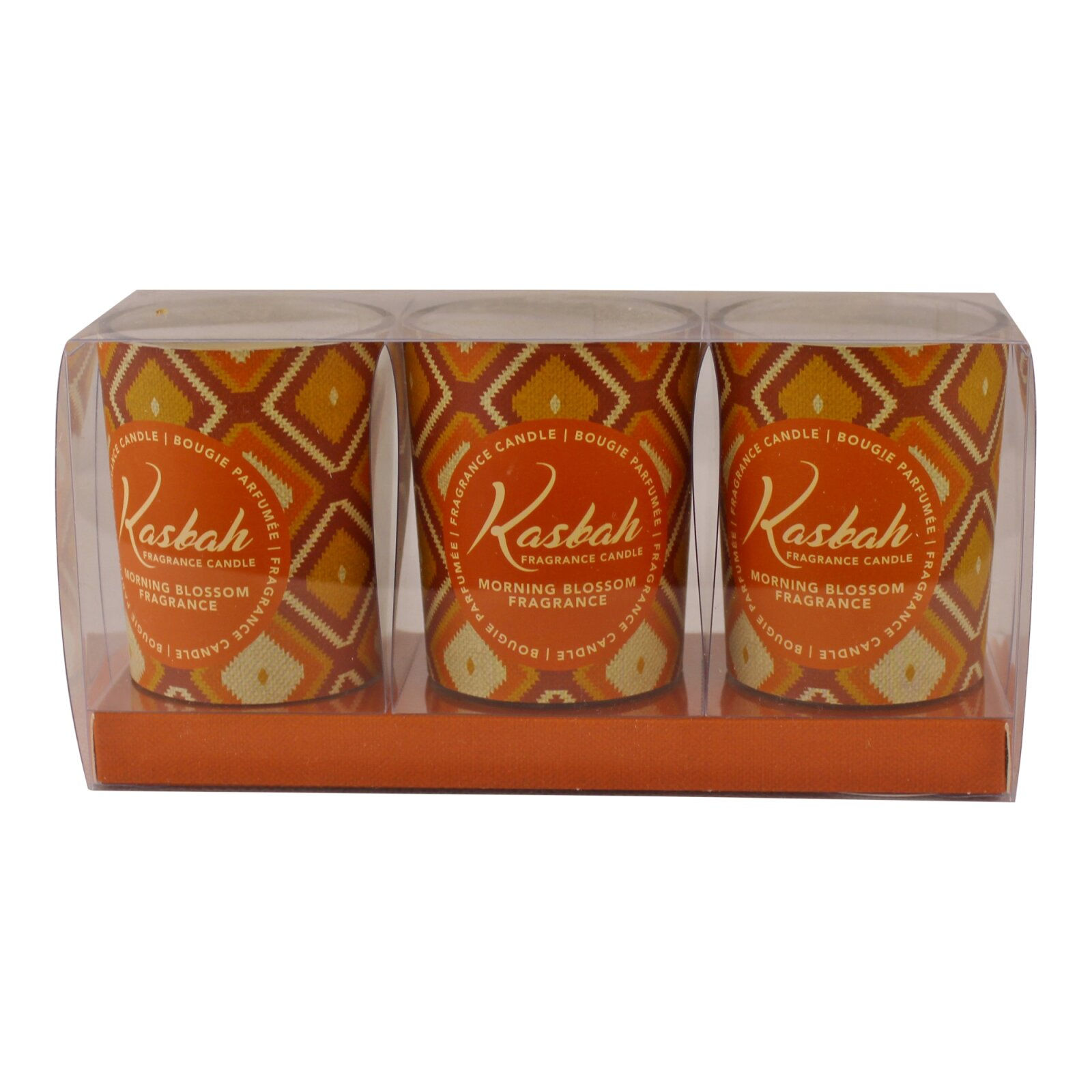 Set of 3 Kasbah Votive Candles in Jars, Morning Blossom Shipping furniture UK