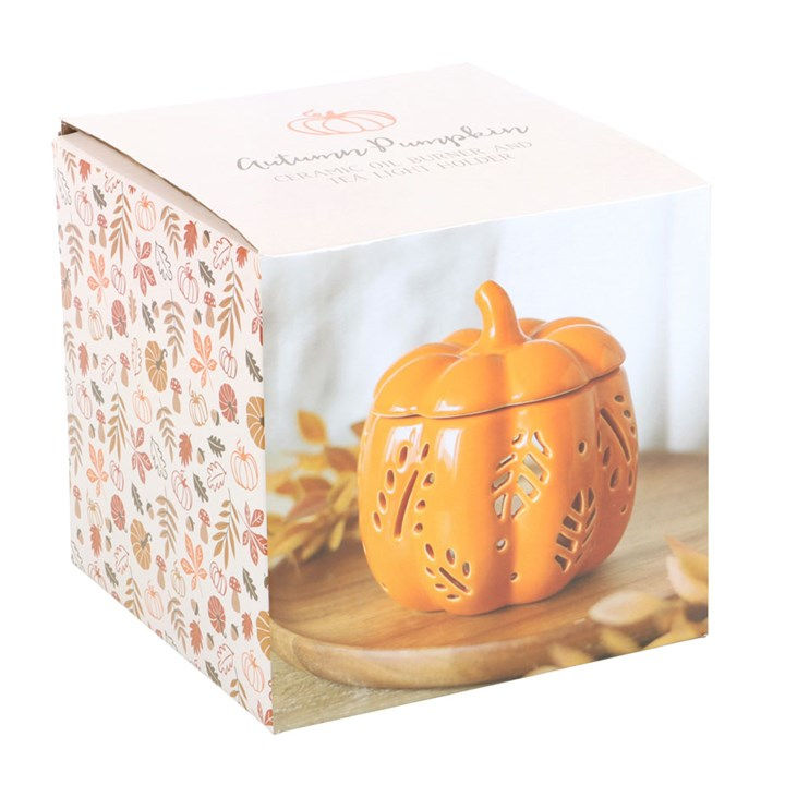 Thumbnail: Orange Autumn Leaves Pumpkin Oil Burner 