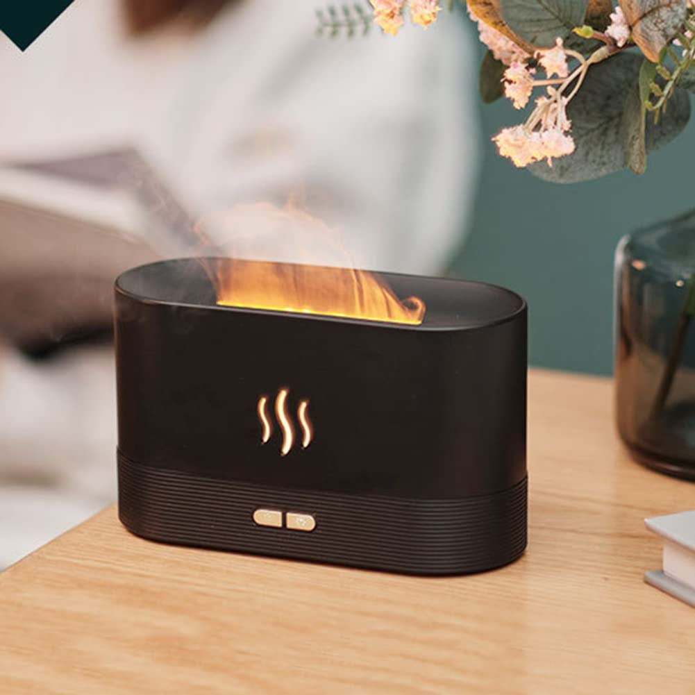 ZenAir Flame Effect Humidifier with Auto Shut-off Feature