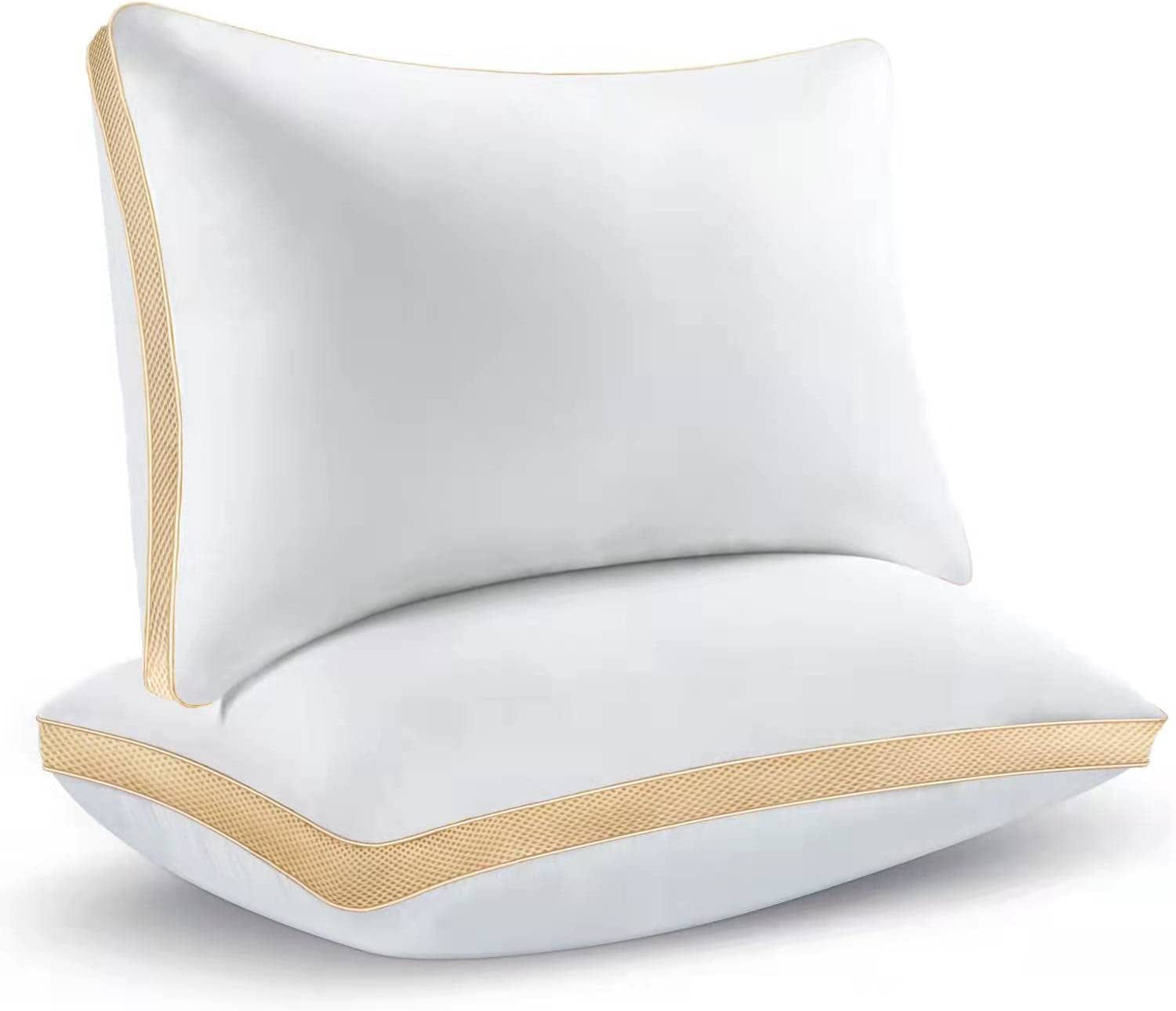 Pillows 2 Pack Sleeping Pillows Pack of 2 Soft and Fluffy Hotel Pillows for Slee