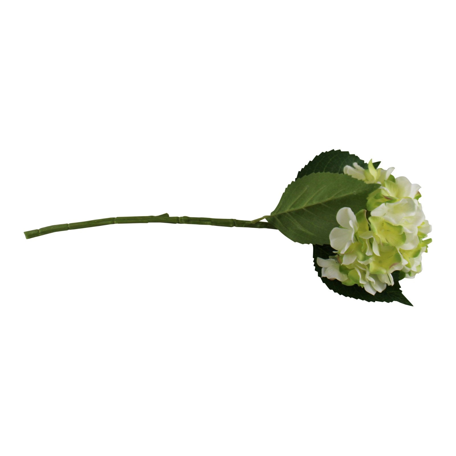 Single Hydrangea Spray, Cream & Green Flower, 49cm Shipping furniture UK
