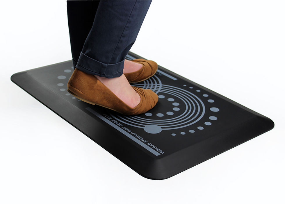 Thumbnail: AFS-TEX 2000 Black Active Anti-Fatigue Mat 50x80cm – Ergonomic Comfort & Support