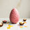 Thumbnail: 300g Extra Thick Giant PINK ROSE CHOCOLATE EASTER EGG, Easter Sweets, Family Bun